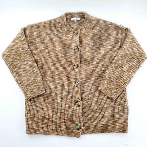 Madewell Button Front Knitted Multi Color Brownish Womans‎ Sweater Size XS - Picture 1 of 8